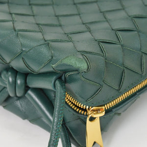 BOTTEGAVENETA ボッテガヴェネタ MINI LOOP ミニ ループ カメラバッグ ショルダーバッグ 723547 イントレチャート グリーン 美品 中古 4a001615
