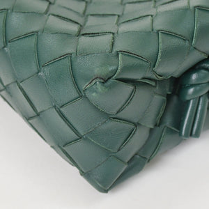 BOTTEGAVENETA ボッテガヴェネタ MINI LOOP ミニ ループ カメラバッグ ショルダーバッグ 723547 イントレチャート グリーン 美品 中古 4a001615