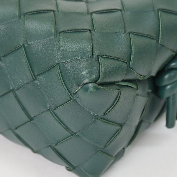 BOTTEGAVENETA ボッテガヴェネタ MINI LOOP ミニ ループ カメラバッグ ショルダーバッグ 723547 イントレチャート グリーン 美品 中古 4a001615