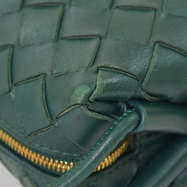 BOTTEGAVENETA ボッテガヴェネタ MINI LOOP ミニ ループ カメラバッグ ショルダーバッグ 723547 イントレチャート グリーン 美品 中古 4a001615