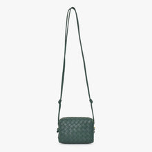 画像をギャラリービューアに読み込む, BOTTEGAVENETA ボッテガヴェネタ MINI LOOP ミニ ループ カメラバッグ ショルダーバッグ 723547 イントレチャート グリーン 美品 中古 4a001615