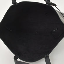 画像をギャラリービューアに読み込む, 極美品 SAINT LAURENT サンローラン パンチング ロゴトートバッグ レザー ブラック 黒 レザーカット 美品 中古 4a001616