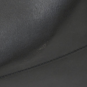Very Good Condition SAINT LAURENT Saint Laurent Punching Logo Tote Bag Leather Black Black Leather Cut Good Condition Used 4a001616