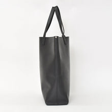 画像をギャラリービューアに読み込む, 極美品 SAINT LAURENT サンローラン パンチング ロゴトートバッグ レザー ブラック 黒 レザーカット 美品 中古 4a001616