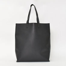 画像をギャラリービューアに読み込む, 極美品 SAINT LAURENT サンローラン パンチング ロゴトートバッグ レザー ブラック 黒 レザーカット 美品 中古 4a001616