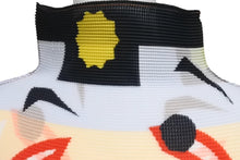 画像をギャラリービューアに読み込む, 極美品 me ISSEY MIYAKE ミー イッセイミヤケ FUKUWARAI 福笑い 長袖トップス MI13FJ621 フリーサイズ プリーツ ハイネック 中古 4b001616