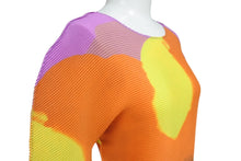 画像をギャラリービューアに読み込む, 新品同様 me ISSEY MIYAKE ミー イッセイミヤケ ライトエフェクト プリーツ カットソー マルチカラー ポリエステル MI43FJ762 サイズF 中古 4b001619