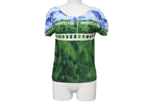 画像をギャラリービューアに読み込む, 極美品 me ISSEY MIYAKE ミー イッセイミヤケ 丸首半袖トップス MI51FK406 フリーサイズ プリーツ ハリウッド 総柄 中古 4b001621