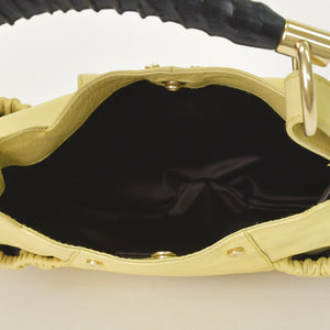YVES SAINT LAURENT MOMBASA One shoulder bag 130158 Deer horn Gold hardware Good condition Used 4a001653