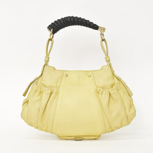 YVES SAINT LAURENT MOMBASA One shoulder bag 130158 Deer horn Gold hardware Good condition Used 4a001653