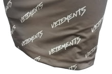 画像をギャラリービューアに読み込む, VETEMENTS ヴェトモン ワンピース ロゴ トップス イタリア製 ポリアミド エラスタン ブラウン サイズS 美品 中古 4b001660