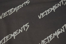 画像をギャラリービューアに読み込む, VETEMENTS ヴェトモン ワンピース ロゴ トップス イタリア製 ポリアミド エラスタン ブラウン サイズS 美品 中古 4b001660