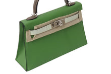 Load image into Gallery viewer, 新品未使用 HERMES エルメス ミニケリー２ ハンドバッグ 2WAY トリコロール エプソン W刻 シルバー金具 外縫い 2024年 中古 4b001667