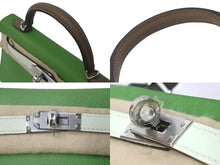 Load image into Gallery viewer, 新品未使用 HERMES エルメス ミニケリー２ ハンドバッグ 2WAY トリコロール エプソン W刻 シルバー金具 外縫い 2024年 中古 4b001667