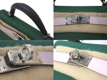 Load image into Gallery viewer, 新品未使用 HERMES エルメス ミニケリー２ ハンドバッグ 2WAY トリコロール エプソン W刻 シルバー金具 外縫い 2024年 中古 4b001668
