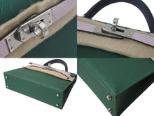 Load image into Gallery viewer, 新品未使用 HERMES エルメス ミニケリー２ ハンドバッグ 2WAY トリコロール エプソン W刻 シルバー金具 外縫い 2024年 中古 4b001668