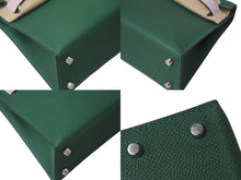 Load image into Gallery viewer, 新品未使用 HERMES エルメス ミニケリー２ ハンドバッグ 2WAY トリコロール エプソン W刻 シルバー金具 外縫い 2024年 中古 4b001668