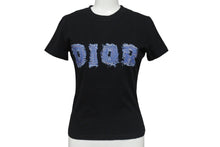 画像をギャラリービューアに読み込む, 極美品 ChristianDior クリスチャンディオール 半袖Tシャツ 3P16155024 サイズ38 デニムロゴ プリント ブラック 中古 4b001674