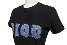 画像をギャラリービューアに読み込む, 極美品 ChristianDior クリスチャンディオール 半袖Tシャツ 3P16155024 サイズ38 デニムロゴ プリント ブラック 中古 4b001674