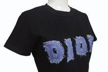 画像をギャラリービューアに読み込む, 極美品 ChristianDior クリスチャンディオール 半袖Tシャツ 3P16155024 サイズ38 デニムロゴ プリント ブラック 中古 4b001674