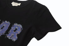 画像をギャラリービューアに読み込む, 極美品 ChristianDior クリスチャンディオール 半袖Tシャツ 3P16155024 サイズ38 デニムロゴ プリント ブラック 中古 4b001674