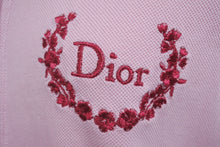 画像をギャラリービューアに読み込む, 極美品 Christian Dior クリスチャンディオール 半袖ポロシャツ 4A16155900 サイズ38 ロゴ プリント 刺繍 ピンク 中古 4b001675