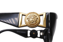 画像をギャラリービューアに読み込む, GIANNI VERSACE ジャンヌ ヴェルサーチ サングラス MOD424 メデューサ ロゴ プラスチック メタル ブラック 美品 中古 4b001681
