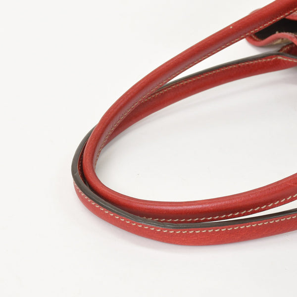 GUCCI Gucci One Shoulder Handbag 163805 2123 GG Canvas Sherry Line Leather Beige Red Good Condition Used 4a001687