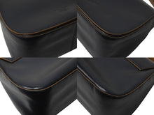 画像をギャラリービューアに読み込む, PRADA プラダ ショルダーバッグ 斜め掛けバッグ ロゴ イタリア製 レザー ブラック ブラウン ゴールド金具 美品 中古 4b001706