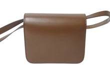 画像をギャラリービューアに読み込む, CELINE セリーヌ クラシックボックス ショルダーバッグ カーフスキン ブラウン イタリア製 ゴールド金具 美品 中古 4b001708