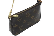 画像をギャラリービューアに読み込む, 極美品 LOUIS VUITTON ルイヴィトン モノグラム ミニポシェット アクセソワール アクセサリーポーチ M58009 ブラウン 中古 4b001709