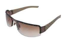 Load image into Gallery viewer, GUCCI グッチ サングラス メガネ GG柄 GG1838/F/S メタル プラスチック ブラウン ベージュ サイズ70◻︎14 美品 中古 4b001716