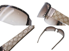 Load image into Gallery viewer, GUCCI グッチ サングラス メガネ GG柄 GG1838/F/S メタル プラスチック ブラウン ベージュ サイズ70◻︎14 美品 中古 4b001716