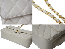Load image into Gallery viewer, 極美品 CHANEL シャネル ダブルフェイス マトラッセ 23 両面フラップ ダブルチェーン ショルダーバッグ ラムスキン ベージュ ゴールド金具 4番台 中古 4b001765