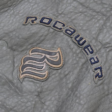画像をギャラリービューアに読み込む, RocaweaR ロカウェア ヴィンテージレザージャケット グレー XXLサイズ 本革 スタジャン 良品 中古 4a001768