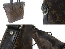 画像をギャラリービューアに読み込む, LOUIS VUITTON ルイヴィトン ディヴィス トートバッグ モノグラム マカサー M56708 ブラウン ブラック シルバー金具 良品 中古 4b001777