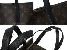 画像をギャラリービューアに読み込む, LOUIS VUITTON ルイヴィトン ディヴィス トートバッグ モノグラム マカサー M56708 ブラウン ブラック シルバー金具 良品 中古 4b001777