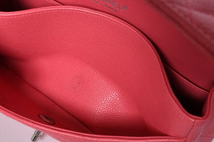 Like new CHANEL Chanel Matelasse 25 W flap W chain shoulder bag A01112 10th series Coco mark caviar skin used 4a001776