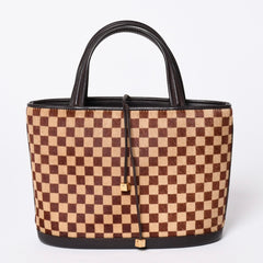 LOUIS VUITTON Tote Bag Brown Black M92133 Good Condition Used 4a001593