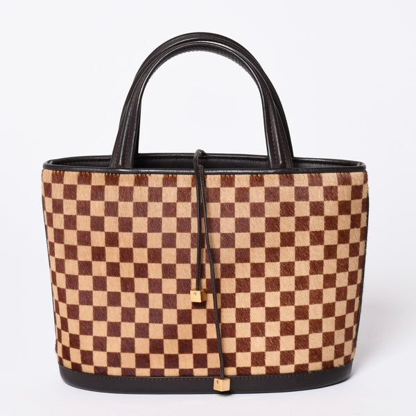 LOUIS VUITTON Tote Bag Brown Black M92133 Good Condition Used 4a001593