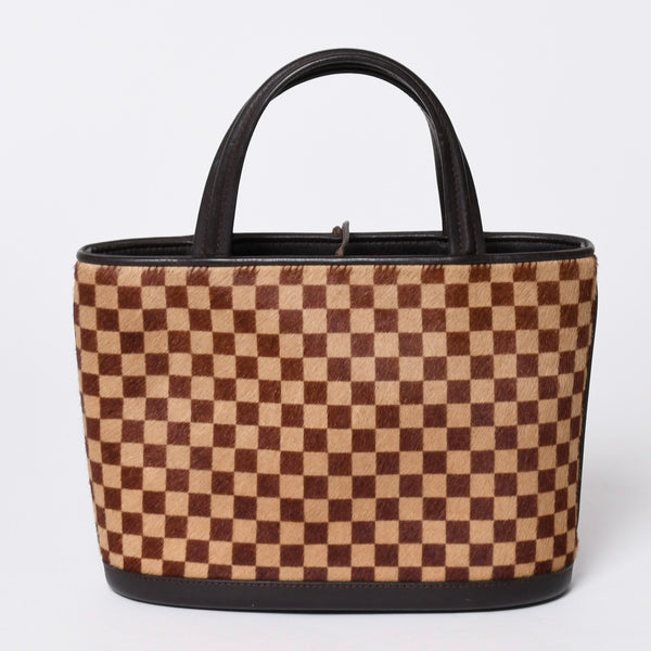 LOUIS VUITTON Tote Bag Brown Black M92133 Good Condition Used 4a001593