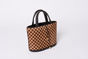 LOUIS VUITTON Tote Bag Brown Black M92133 Good Condition Used 4a001593