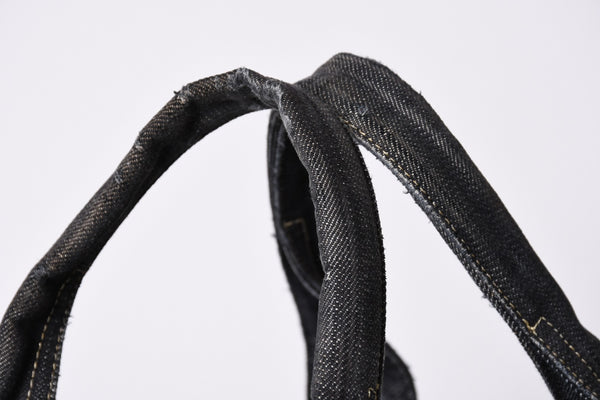 CHANEL Sparkling Denim Tote Bag Denim Fabric Indigo A31985 Gold Hardware Good Condition Used 4a001624