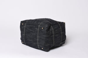 CHANEL Sparkling Denim Tote Bag Denim Fabric Indigo A31985 Gold Hardware Good Condition Used 4a001624