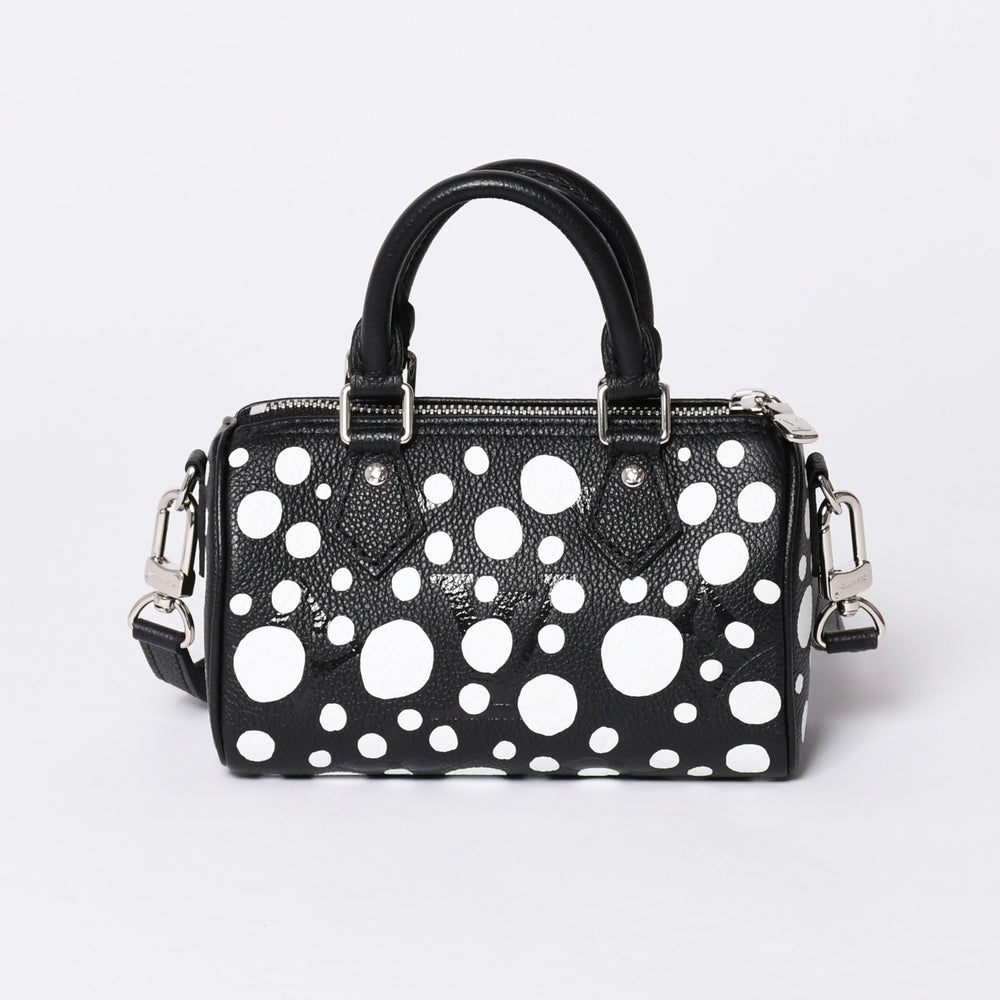 Like new LOUIS VUITTON Nano Speedy Yayoi Kusama 2WAY Handbag M81910 Monogram Empreinte Leather Used 4a001166