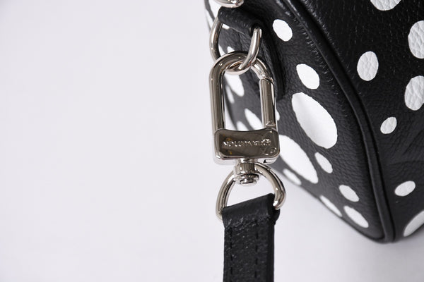 新品同様 LOUIS VUITTON ルイヴィトン ナノ スピーディ 草間彌生 2WAYハンドバッグ M81910 モノグラムアンプラントレザー 中古 4a001166