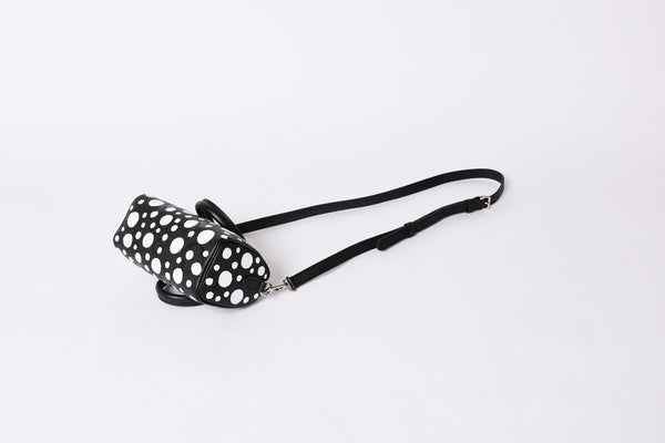 新品同様 LOUIS VUITTON ルイヴィトン ナノ スピーディ 草間彌生 2WAYハンドバッグ M81910 モノグラムアンプラントレザー 中古 4a001166