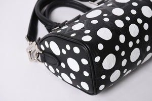 新品同様 LOUIS VUITTON ルイヴィトン ナノ スピーディ 草間彌生 2WAYハンドバッグ M81910 モノグラムアンプラントレザー 中古 4a001166