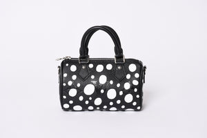 新品同様 LOUIS VUITTON ルイヴィトン ナノ スピーディ 草間彌生 2WAYハンドバッグ M81910 モノグラムアンプラントレザー 中古 4a001166