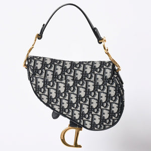 Like new Christian Dior Saddle Bag Mini Saddle bag Mini 2WAY bag M0456CTZQ Oblique Used 4a000726
